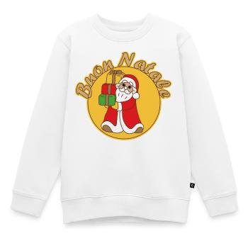 Cadeaux du Père Noël - Sweat Premium enfant bio - blanc - Devant - AI Model Kid Male (0cm)