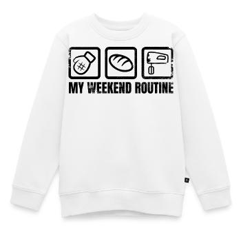 Un week-end de boulanger - Sweat Premium enfant bio - blanc - Devant - AI Model Kid Male (0cm)