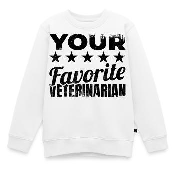 Tierarzt Witz - Kinder Premium Organic Sweatshirt - Weiß - Vorne - AI Model Kid Male (0cm)