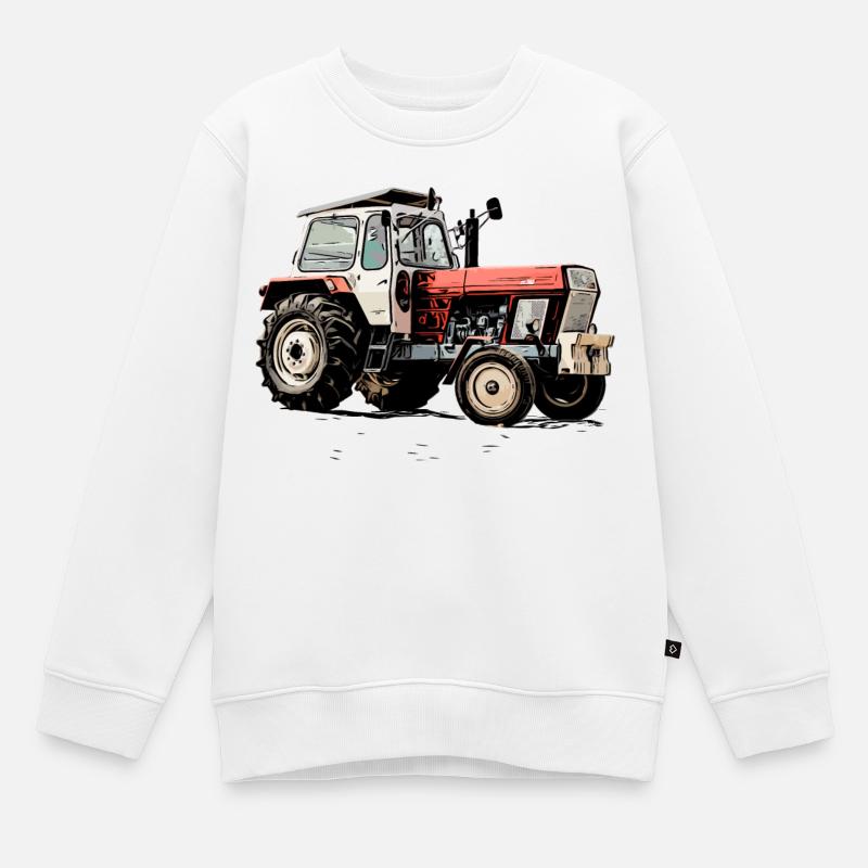 Fortschritt Traktor ZT - Kinder Premium Organic Sweatshirt - Weiß