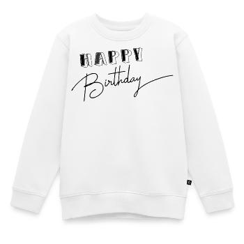 HAPPY BIRTHDAY - Sweat Premium enfant bio - blanc - Devant - AI Model Kid Male (0cm)