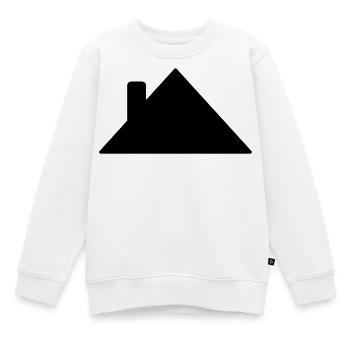 Roof - Kids Premium Organic Sweatshirt - white - Front - AI Model Kid Male (0cm)