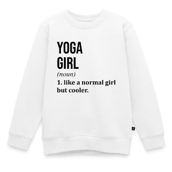 Yoga Yoga Yoga - Sweat Premium enfant bio - blanc - Devant - AI Model Kid Male (0cm)