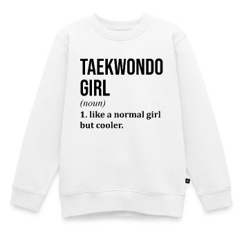 Taekwondo Taekwondo Taekwondo - Sweat Premium enfant bio - blanc - Devant - AI Model Kid Male (0cm)