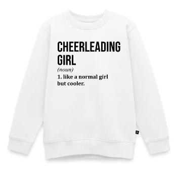 Cheerleader Cheerleader Cheerleader - Kinder Premium Organic Sweatshirt - Weiß - Vorne - AI Model Kid Male (0cm)
