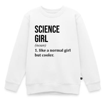 Science Science Science - Sweat Premium enfant bio - blanc - Devant - AI Model Kid Male (0cm)