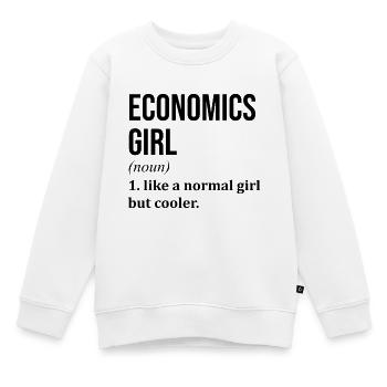 Ökonomie Ökonomie Ökonomie Wirtschaft - Kinder Premium Organic Sweatshirt - Weiß - Vorne - AI Model Kid Male (0cm)