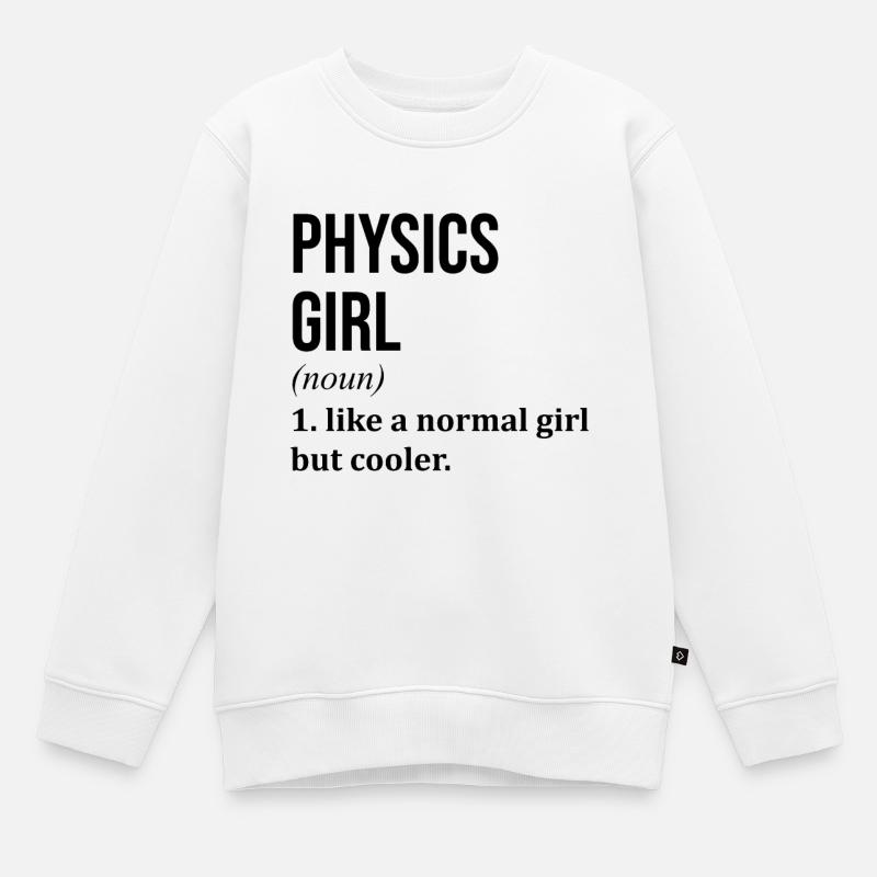 Physik - Kinder Premium Organic Sweatshirt - Weiß