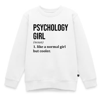 psychologie - Sweat Premium enfant bio - blanc - Devant - AI Model Kid Male (0cm)