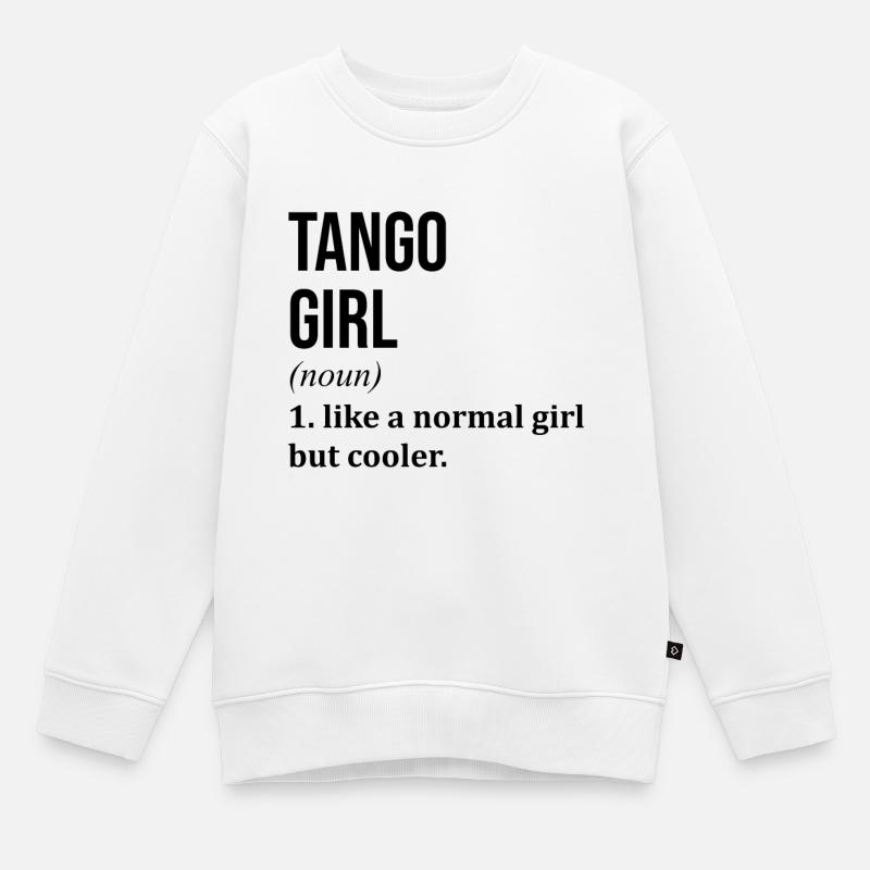 tango - Sweat Premium enfant bio - blanc
