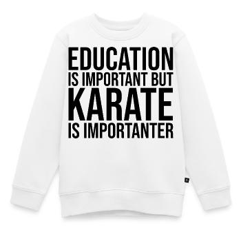 Karaté Karaté Karaté - Sweat Premium enfant bio - blanc - Devant - AI Model Kid Male (0cm)