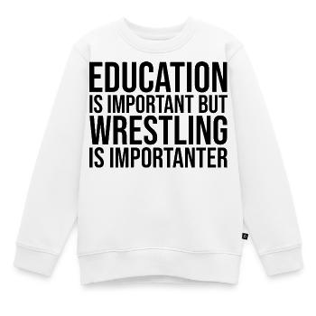 Ringen - Kinder Premium Organic Sweatshirt - Weiß - Vorne - AI Model Kid Male (0cm)