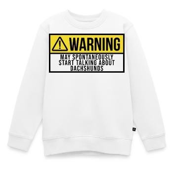 Teckel Teckel Teckel - Sweat Premium enfant bio - blanc - Devant - AI Model Kid Male (0cm)