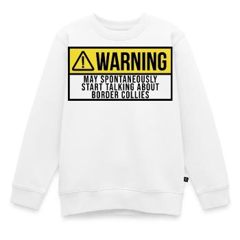 Border Collie - Sweat Premium enfant bio - blanc - Devant - AI Model Kid Male (0cm)