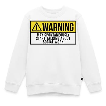 Travail social Travail social Travail social - Sweat Premium enfant bio - blanc - Devant - AI Model Kid Male (0cm)