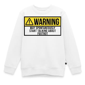 Foxtrot Foxtrot Foxtrot - Sweat Premium enfant bio - blanc - Devant - AI Model Kid Male (0cm)