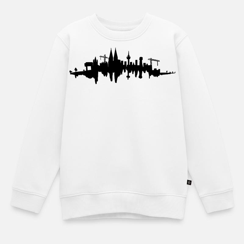 Horizon de Cologne - Sweat Premium enfant bio - blanc