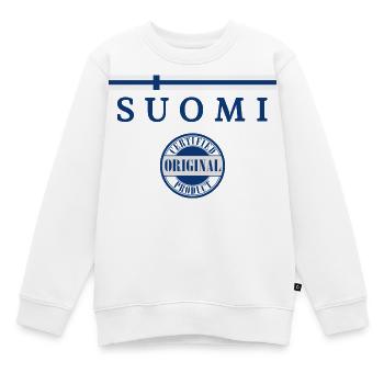 Flagge von Finnland, finnischer Stolz - Kinder Premium Organic Sweatshirt - Weiß - Vorne - AI Model Kid Male (0cm)