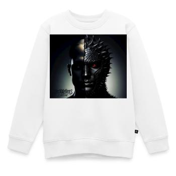 Jumeaux Ténèbres à - Sweat Premium enfant bio - blanc - Devant - AI Model Kid Male (0cm)