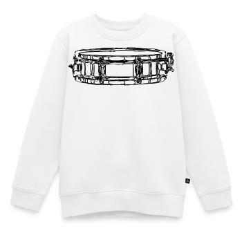 Kleine Trommel - Kinder Premium Organic Sweatshirt - Weiß - Vorne - AI Model Kid Male (0cm)