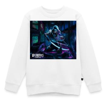 Graffiti Anime Samouraï - Sweat Premium enfant bio - blanc - Devant - AI Model Kid Male (0cm)