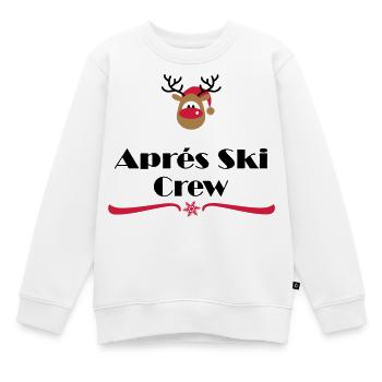 Après-ski - Sweat Premium enfant bio - blanc - Devant - AI Model Kid Male (0cm)