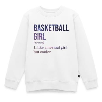 Basketball Basketball Basketball - Kinder Premium Organic Sweatshirt - Weiß - Vorne - AI Model Kid Male (0cm)