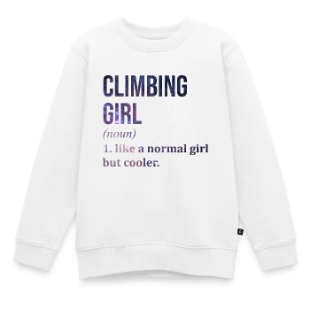 Klettern Klettern Klettern Klettern - Kinder Premium Organic Sweatshirt - Weiß - Vorne - AI Model Kid Male (0cm)