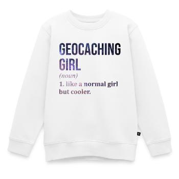Geocaching Geocaching Geocaching - Kinder Premium Organic Sweatshirt - Weiß - Vorne - AI Model Kid Male (0cm)
