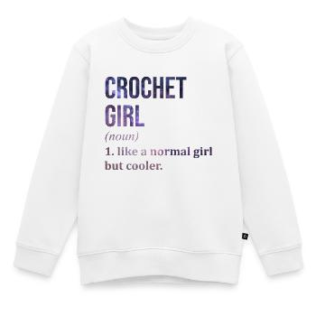 Crochet Crochet Crochet - Sweat Premium enfant bio - blanc - Devant - AI Model Kid Male (0cm)