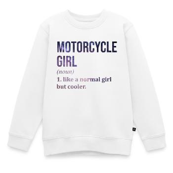 Motorrad Motorrad Motorrad Motorrad - Kinder Premium Organic Sweatshirt - Weiß - Vorne - AI Model Kid Male (0cm)