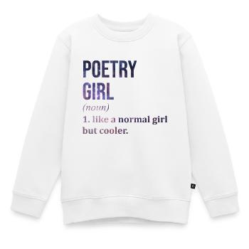 Poésie Poésie Poésie - Sweat Premium enfant bio - blanc - Devant - AI Model Kid Male (0cm)