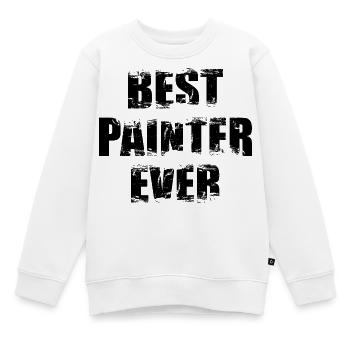 Meilleur peintre et vernisseur - Sweat Premium enfant bio - blanc - Devant - AI Model Kid Male (0cm)