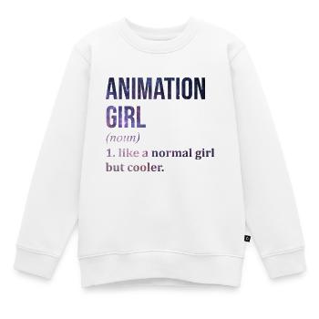 Animation Animation Animation - Kids Premium Organic Sweatshirt - white - Front - AI Model Kid Male (0cm)