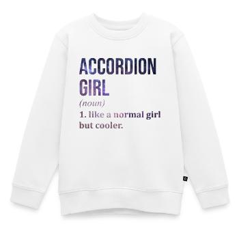 Akkordeon, Akkordeon, Akkordeon - Kinder Premium Organic Sweatshirt - Weiß - Vorne - AI Model Kid Male (0cm)