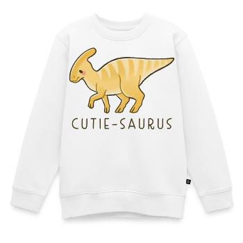 Süßer Dino Cutie-Saurus - Kinder Premium Organic Sweatshirt - Weiß - Vorne - AI Model Kid Male (0cm)