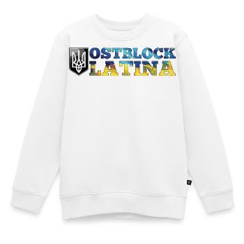 Ostblock Latina Ukrainerin Ukraine Geschenk - Kinder Premium Organic Sweatshirt - Weiß - Vorne - AI Model Kid Male (0cm)