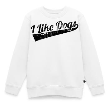 Hundeliebhaber Zitat - Kinder Premium Organic Sweatshirt - Weiß - Vorne - AI Model Kid Male (0cm)