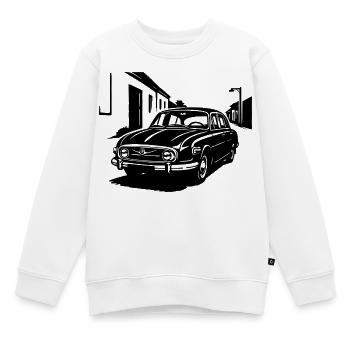 Flosse Genosse - V8 - Kinder Premium Organic Sweatshirt - Weiß - Vorne - AI Model Kid Male (0cm)