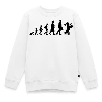 Entwicklung des Breakdance - Kinder Premium Organic Sweatshirt - Weiß - Vorne - AI Model Kid Male (0cm)