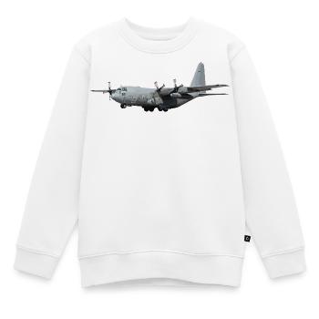 Hercules C-130 - Sweat Premium enfant bio - blanc - Devant - AI Model Kid Male (0cm)