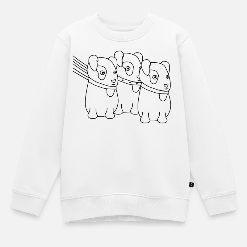 Russellbande - Kinder Premium Organic Sweatshirt - Weiß