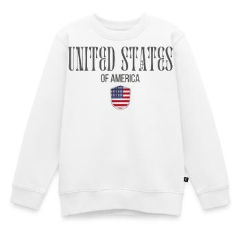 Amerikanischer Stolz, minimalistisches, elegantes Design - Kinder Premium Organic Sweatshirt - Weiß - Vorne - AI Model Kid Male (0cm)