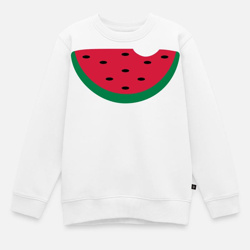 melon - Sweat Premium enfant bio - blanc