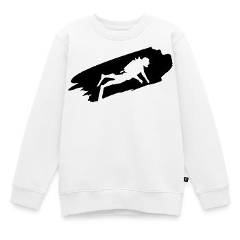 Diver - Diving - Diving Gifts - Kids Premium Organic Sweatshirt - white - Front - AI Model Kid Male (0cm)