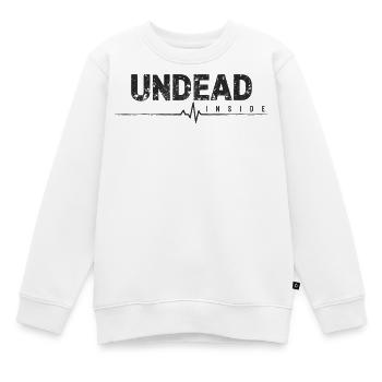 Mort-vivant à l’intérieur Zombie Dire - Sweat Premium enfant bio - blanc - Devant - AI Model Kid Male (0cm)