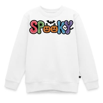 Spooky lustige Halloweenkürbisse - Kinder Premium Organic Sweatshirt - Weiß - Vorne - AI Model Kid Male (0cm)