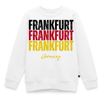 Francfort, Allemagne, un souvenir de Francfort - Sweat Premium enfant bio - blanc - Devant - AI Model Kid Male (0cm)