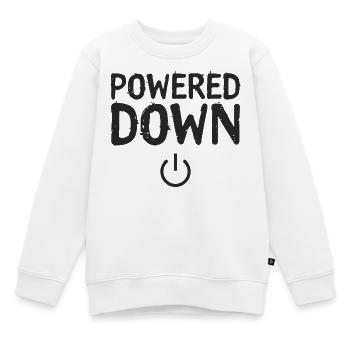 État de l’alimentation éteint - Sweat Premium enfant bio - blanc - Devant - AI Model Kid Male (0cm)