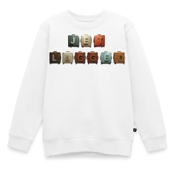 JET LAGLAG – valise en l’air - Sweat Premium enfant bio - blanc - Devant - AI Model Kid Male (0cm)